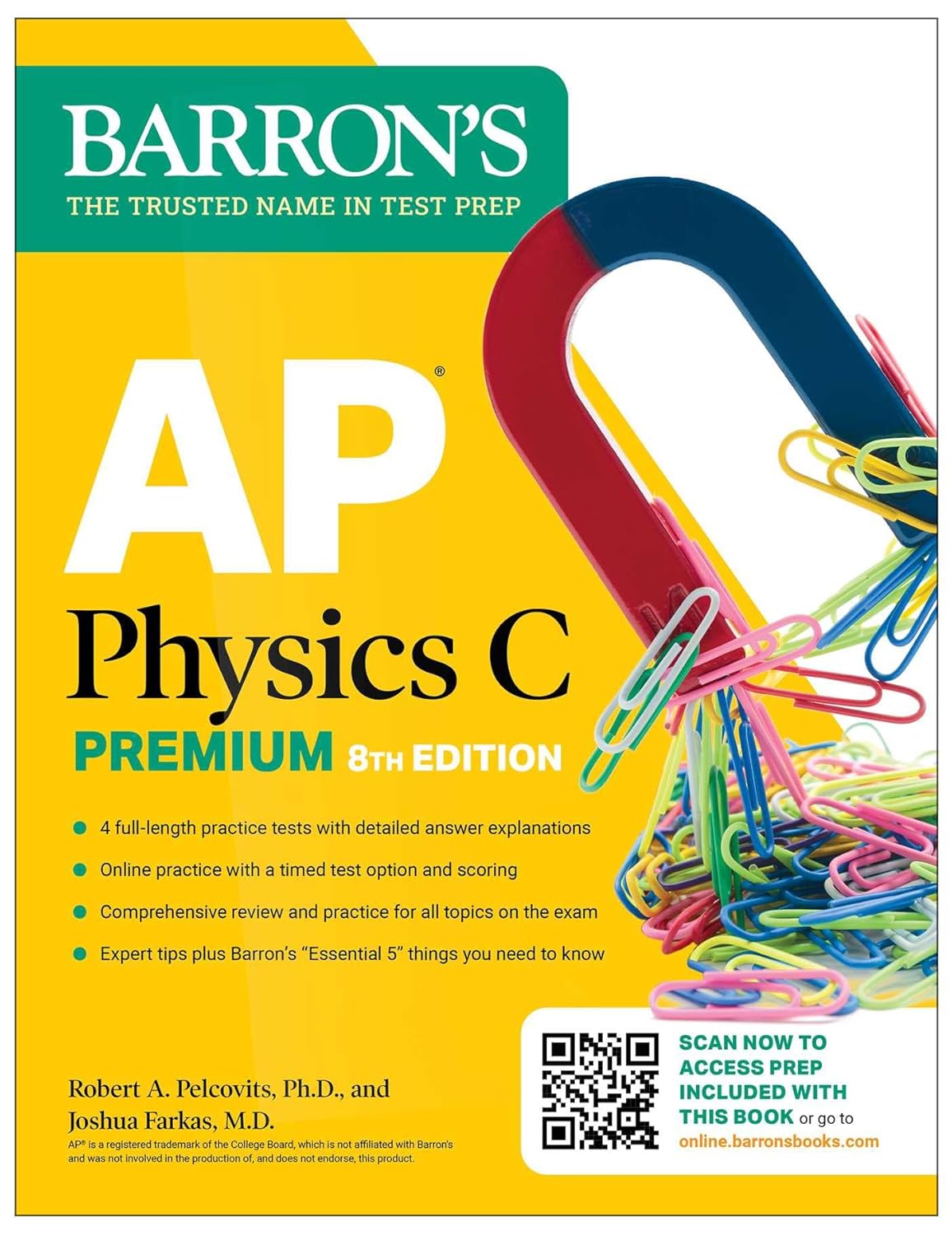 AP Physics C Premium, Eighth Edition: 4 Practice Tests + Comprehensive Review + Online Practice (2026) (Barron's AP Prep) - Epub + Converted PDF